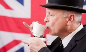 English Gentleman drinking tea