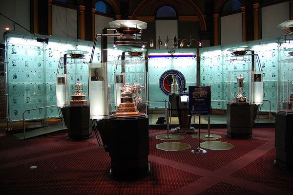 Trophy Room at the Hockey Hall of Fame