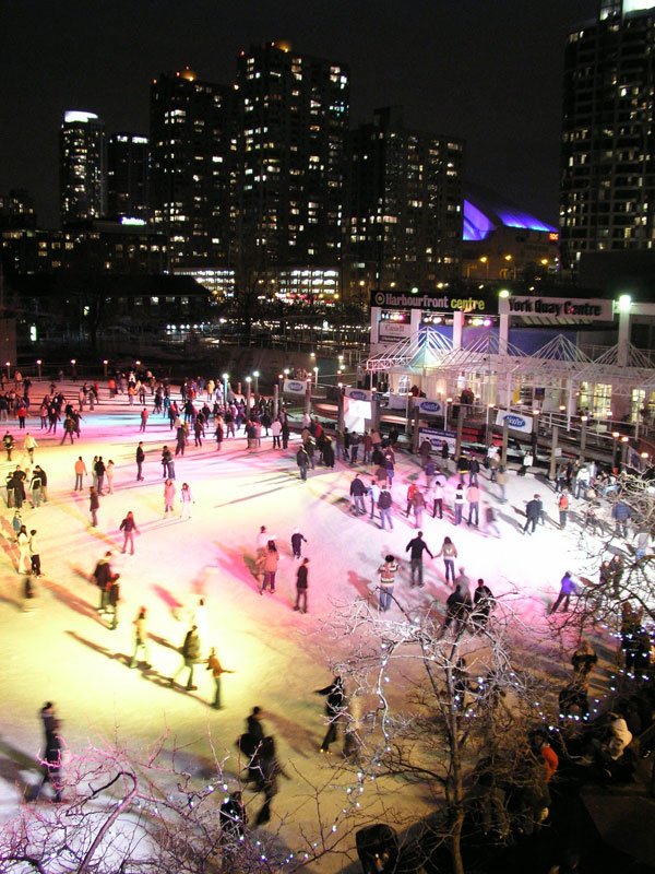 Skating at the Harbourfront Centre