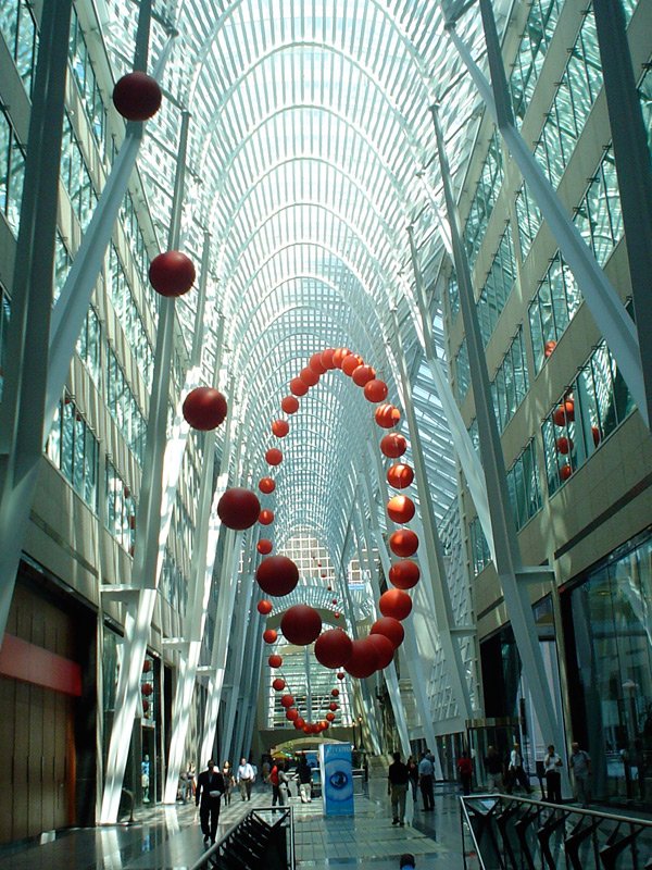 Long Wave installation for Luminato in Brookfield Place
