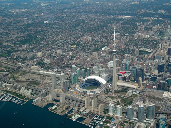 The Rogers Centre and CN Tower